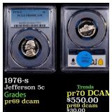 1976-s Proof Jefferson Nickel 5c pr69 dcam PCGS