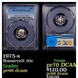 1975-s Proof Roosevelt Dime 10c pr69 dcam PCGS