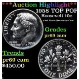 ***Auction Highlight*** 1958 Proof Roosevelt Dime