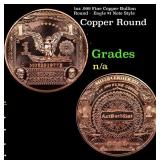 1oz .999 Fine Copper Bullion Round -  Eagle $1 Not