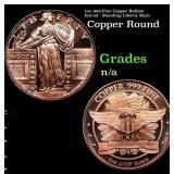 1oz .999 Fine Copper Bullion Round - Standing Libe