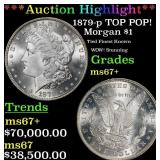 1879-p Morgan Dollar TOP POP! $1 ms67+ SEGS