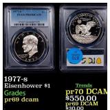 1977-s Proof Eisenhower Dollar 1 pr69 dcam PCGS