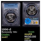 1996-d Kennedy Half Dollar 50c ms67 PCGS
