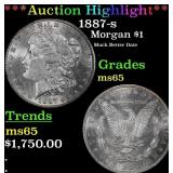 1887-s Morgan Dollar $1 ms65 SEGS