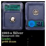 1993-s Silver Proof Roosevelt Dime 10c pr69 dcam I