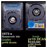 1975-s Proof Roosevelt Dime 10c pr69 dcam PCGS