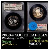 2000-s SOUTH CAROLINA Proof Washington Quarter 25c