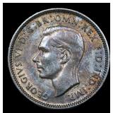 1943-S Australia 1 Shilling Silver KM# 39 Grades G