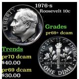 1976-s Proof Roosevelt Dime 10c Grades GEM++ Proof