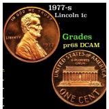 1977-s Proof Lincoln Cent 1c Grades GEM++ Proof De
