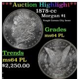 1878-cc Morgan Dollar $1 ms64 PL SEGS