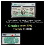 Very Cool 1872 $50 South Carolina, Columbia Obsole