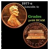 1977-s Proof Lincoln Cent 1c Grades GEM++ Proof De