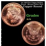 1oz .999 Fine Copper Bullion Round - Morgan Dollar