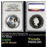NGC 2011 Star Wars Colorized Luke Skywalker & Leia
