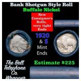Buffalo Nickel Shotgun Roll in Old Bank Style 