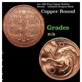1oz .999 Fine Copper Bullion Round -  Inflation Dr
