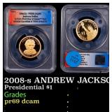 2008-s ANDREW JACKSON Proof Presidential Dollar Fi