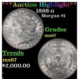 1898-o Morgan Dollar $1 ms67 SEGS