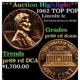 ***Auction Highlight*** 1962 Proof Lincoln Cent TO
