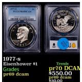 1977-s Proof Eisenhower Dollar 1 pr69 dcam PCGS