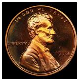 1970-s Lg Date Proof Lincoln Cent 1c Grades GEM++