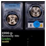 1996-p Kennedy Half Dollar 50c ms66 PCGS