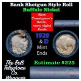 Buffalo Nickel Shotgun Roll in Old Bank Style 