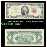 1963 $2 Red Seal United States Note Grades Select