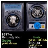 1977-s Proof Kennedy Half Dollar 50c pr69 dcam PCG