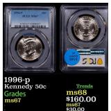 1996-p Kennedy Half Dollar 50c ms67 PCGS