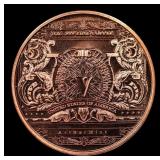1oz .999 Fine Copper Bullion Round - Indian Chief