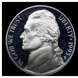 1993-s Proof Jefferson Nickel 5c Grades GEM++ Proo