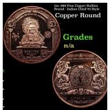 1oz .999 Fine Copper Bullion Round - Indian Chief