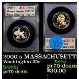 2000-s MASSACHUSETTS Proof Washington Quarter 25c