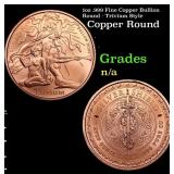 1oz .999 Fine Copper Bullion Round - Trivium Style