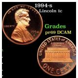 1994-s Proof Lincoln Cent 1c Grades GEM++ Proof De