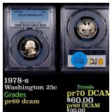 1978-s Proof Washington Quarter 25c pr69 dcam PCGS