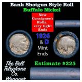 Buffalo Nickel Shotgun Roll in Old Bank Style 