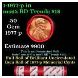 BU Shotgun Lincoln 1c roll, 1977-p 50 pcs Dunbar W