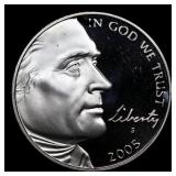2005-s Western Waters Proof Jefferson Nickel 5c Gr