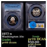 1977-s Proof Washington Quarter 25c pr69 dcam PCGS