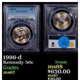 1996-d Kennedy Half Dollar 50c ms67 PCGS