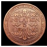 1oz .999 Fine Copper Bullion Round -  Inflation Dr
