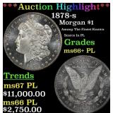 1878-s Morgan Dollar $1 ms66+ PL SEGS