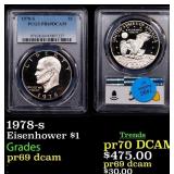 1978-s Proof Eisenhower Dollar 1 pr69 dcam PCGS