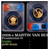 2008-s MARTIN VAN BUREN Proof Presidential Dollar