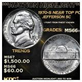 ***Auction Highlight*** 1970-s Jefferson Nickel Ne