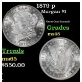 1879-p Morgan Dollar $1 Grades GEM Unc